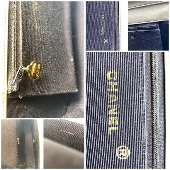 Authentic CHANEL Vintage Lambskin Half Moon Flap Bag Beige / gold hardware - Picture 14 of 17